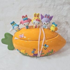 Blue Sky Sanrio Hello Kitty and Friends Figural Carrot Easter Candy Jar
